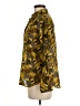 Assorted Brands 100% Cotton Print Yellow Long Sleeve Button-Down Shirt Size M (estimated) - photo 5