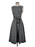Calvin Klein Houndstooth Black Casual Dress Size 4 - photo 1