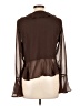 Lulus 100% Polyester Brown Long Sleeve Blouse Size L - photo 2