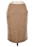 Max Mara 100% Cupro Solid Tan Casual Skirt Size 8 - photo 1
