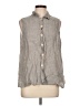 Flax 100% Linen Gray Sleeveless Button-Down Shirt Size 10 (M) - photo 1