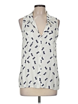 Just Living Sleeveless Button Down Shirt