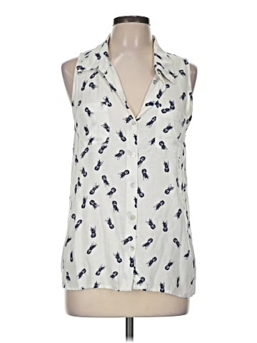 Just Living Sleeveless Button-Down Shirt (view 1)