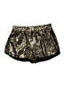 Lucca Couture 100% Polyester Metallic Gold Shorts Size S - photo 1