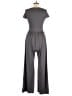 Cider Solid Gray Jumpsuit Size M - photo 2