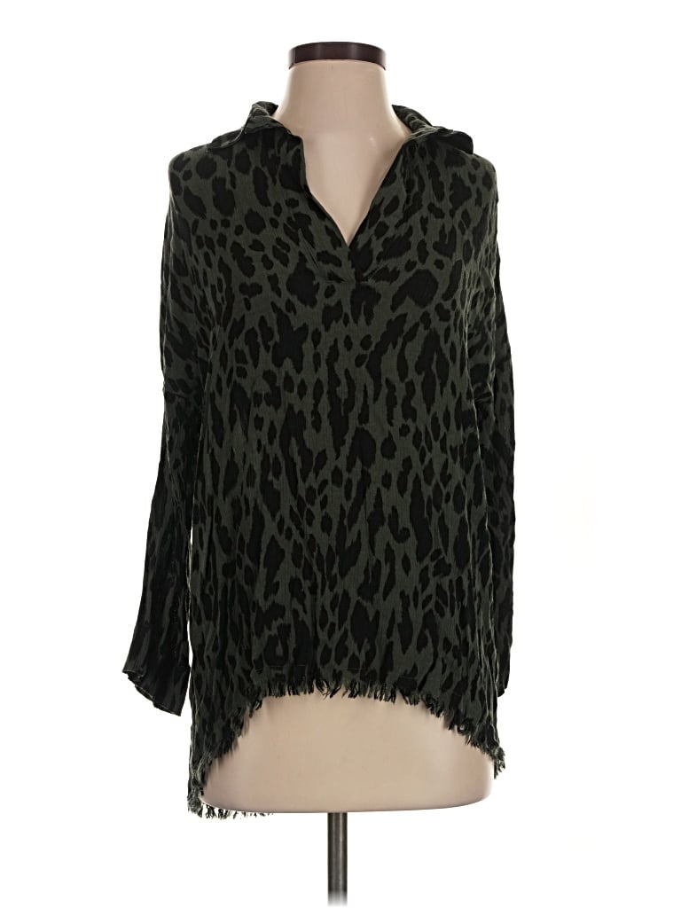 Pre-owned Umgee 3/4 Sleeve Blouse In Green