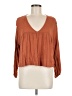 Altar'd State 100% Rayon Brown 3/4 Sleeve Blouse Size M - photo 1
