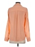 Express 100% Polyester Color Block Orange Long Sleeve Blouse Size S - photo 2