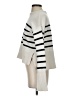 Veronica Beard 100% Cotton Stripes Ivory Turtleneck Sweater Size XS - photo 5