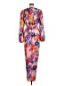 Shein 100% Polyester Print Orange Pink Casual Dress Size 6 - photo 2