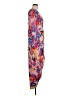 Shein 100% Polyester Print Orange Pink Casual Dress Size 6 - photo 4