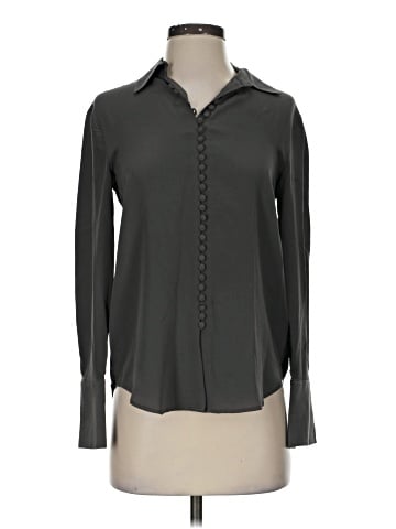 Club Monaco Long Sleeve Silk Top (view 1)