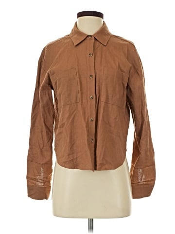 Copper Key Long Sleeve Button-Down Shirt (view 1)