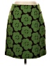 Boden Print Green Wool Skirt Size 4R - photo 1