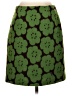 Boden Print Green Wool Skirt Size 4R - photo 2