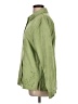 Relativity 100% Polyester Solid Green Long Sleeve Blouse Size L - photo 5