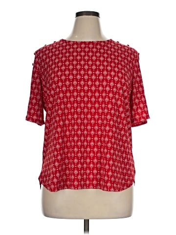Liz Claiborne Short Sleeve Blouse (view 1)
