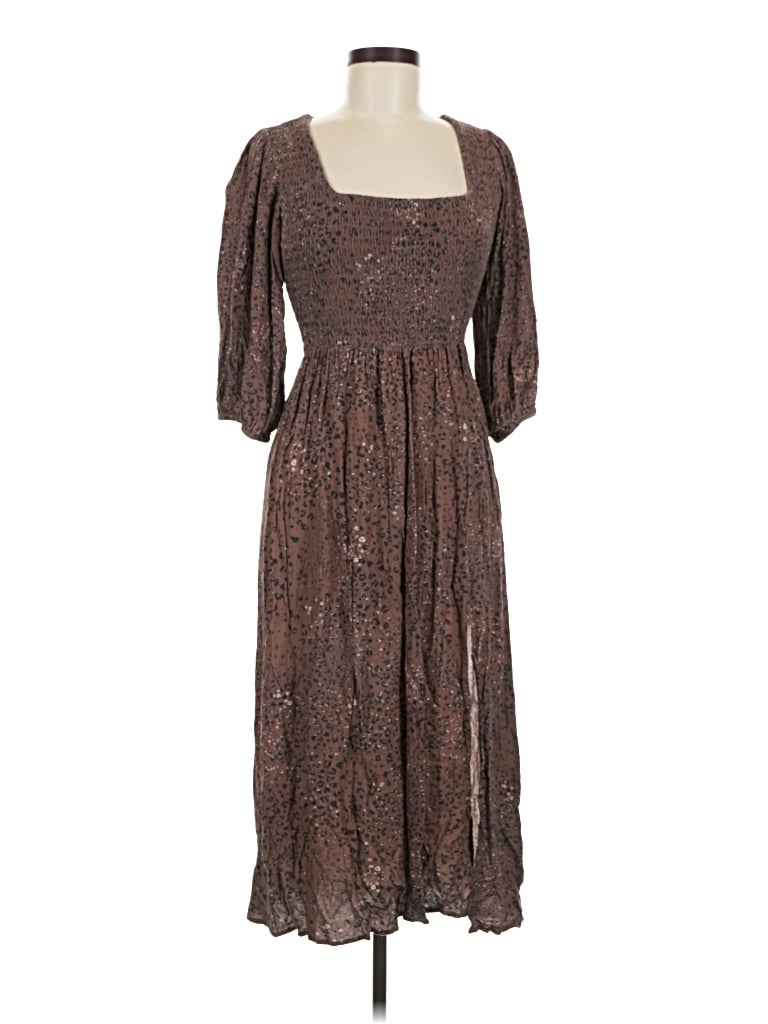 Pre-owned Saltwater Luxe Casual Dress In Brown