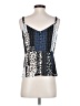 CAbi 100% Polyester Silver Sleeveless Blouse Size 4 - photo 2