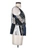 CAbi 100% Polyester Silver Sleeveless Blouse Size 4 - photo 4