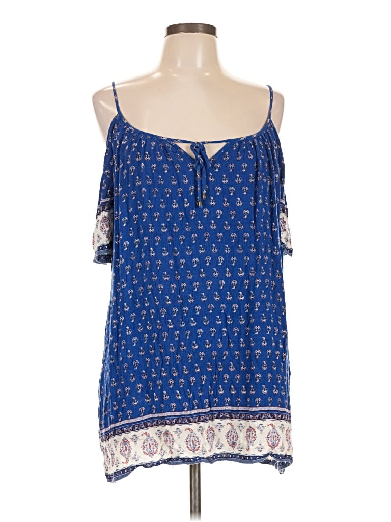 Pre-owned Forever 21 Sleeveless Blouse In Blue