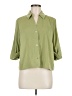 MICHAEL Michael Kors 100% Polyester Green 3/4 Sleeve Blouse Size M - photo 1