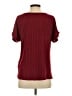 Shein Burgundy Short Sleeve Top Size 4 - photo 2
