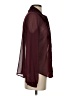 Gap 100% Polyester Burgundy Long Sleeve Blouse Size S - photo 4