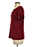 Shein Burgundy Short Sleeve Top Size 4 - photo 5
