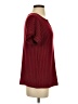 Shein Burgundy Short Sleeve Top Size 4 - photo 4