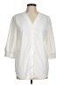 Unbranded 100% Polyester Ivory 3/4 Sleeve Blouse Size M - photo 1