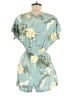 Assorted Brands 100% Rayon Tropical Teal Romper Size L - photo 2