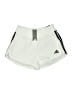 Adidas 100% Polyester Solid White Athletic Shorts Size L - photo 1