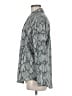 Lavender Brown 100% Polyester Animal Print Silver Long Sleeve Blouse Size M - photo 5