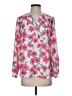 Lilly Pulitzer 100% Polyester Floral Pink Long Sleeve Blouse Size S - photo 1