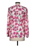 Lilly Pulitzer 100% Polyester Floral Pink Long Sleeve Blouse Size S - photo 2