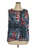 Cj Banks 100% Polyester Blue Sleeveless Blouse Size 2X - photo 1