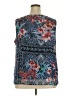 Cj Banks 100% Polyester Blue Sleeveless Blouse Size 2X - photo 2
