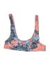 Topshop Print Blue Swimsuit Top Size 4 - photo 1