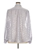 ModCloth 100% Polyester Polka Dots Silver Long Sleeve Blouse Size 4X - photo 2