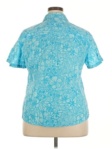 Basic Editions Short Sleeve Blouse (view 2)