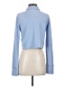 MWL by Madewell Blue Long Sleeve Blouse Size S - photo 2