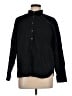 SPANX 100% Cotton Solid Black Long Sleeve Button-Down Shirt Size L - photo 1