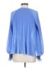 Derek Lam 10 Crosby 100% Polyester Blue 3/4 Sleeve Blouse Size 4 - photo 2
