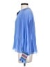 Derek Lam 10 Crosby 100% Polyester Blue 3/4 Sleeve Blouse Size 4 - photo 5