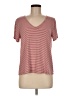 LUXE Stripes Red Short Sleeve T-Shirt Size M - photo 1