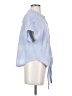 Umgee Blue Short Sleeve Blouse Size S - photo 4