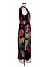 Connected Apparel Tropical Black Blue Casual Dress Size 10 - photo 4