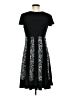 Connected Apparel Graphic Black Casual Dress Size 8 - photo 2