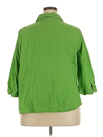 D&Co. 3/4 Sleeve Button-Down Shirt (view 2)